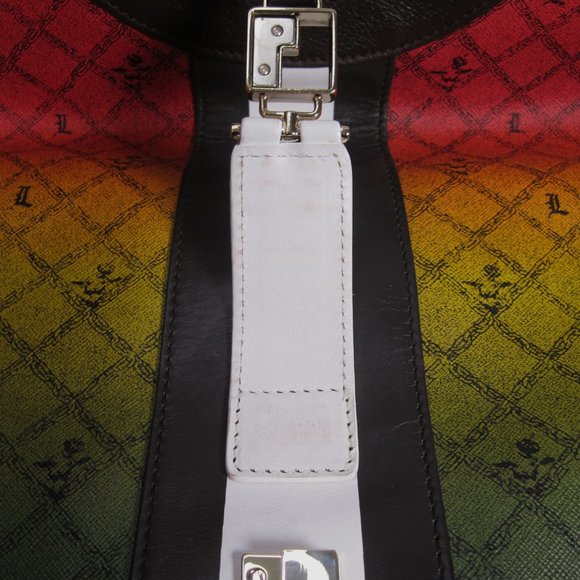 L.A.M.B. Carlisle Foldover Clutch in Ombre Rasta with Dust Bag - Gwen Stefani - Picture 14 of 16